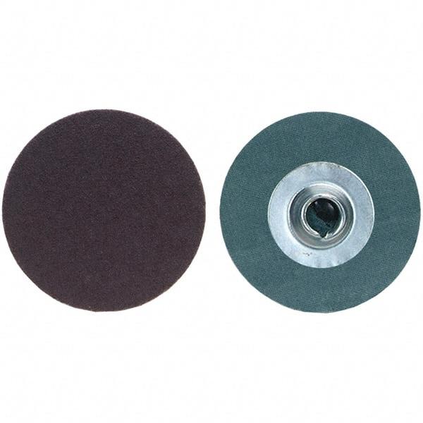 Merit Abrasives - 2" Disc Diam, 80 Grit, Aluminum Oxide Quick Change Disc - Type S Attaching System, Coated, Medium Grade, 30,000 RPM, R228 Series - Americas Industrial Supply