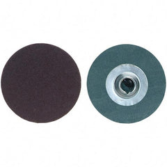 Merit Abrasives - 2" Disc Diam, 80 Grit, Aluminum Oxide Quick Change Disc - Type S Attaching System, Coated, Medium Grade, 30,000 RPM, R228 Series - Americas Industrial Supply