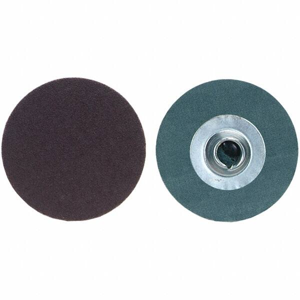 Merit Abrasives - 2" Disc Diam, 120 Grit, Aluminum Oxide Quick Change Disc - Type S Attaching System, Coated, Fine Grade, 30,000 RPM, R228 Series - Americas Industrial Supply