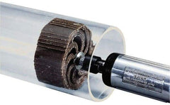 Merit Abrasives - 180 Grit, Coated, Aluminum Oxide Bore Polisher - Very Fine Grade, 8,000 RPM, Polishes Bores with 4-1/4 to 5-1/4" Diam - Americas Industrial Supply