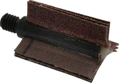Merit Abrasives - 60 Grit, Coated, Aluminum Oxide Bore Polisher - Medium Grade, 25,000 RPM, Polishes Bores with 5/8 to 1" Diam - Americas Industrial Supply