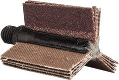 Merit Abrasives - 80 Grit, Coated, Aluminum Oxide Bore Polisher - Medium Grade, 25,000 RPM, Polishes Bores with 5/8 to 1" Diam - Americas Industrial Supply
