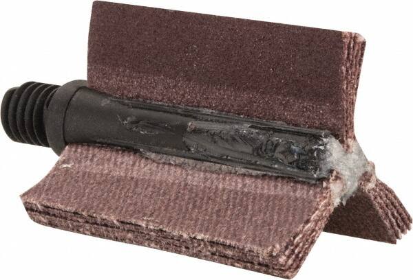 Merit Abrasives - 180 Grit, Coated, Aluminum Oxide Bore Polisher - Very Fine Grade, 25,000 RPM, Polishes Bores with 5/8 to 1" Diam - Americas Industrial Supply