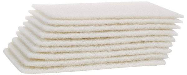 Merit Abrasives - Hand Pad - White, 6" Wide x 9" Long, Nonwoven - Americas Industrial Supply