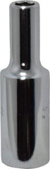 Proto - 3/8" Drive, Deep Hand Socket - 6 Points, 2-1/8" OAL, Chrome Finish - Americas Industrial Supply