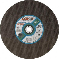 Camel Grinding Wheels - 14" 24 Grit Aluminum Oxide Cutoff Wheel - 5/32" Thick, 20mm Arbor, 5,500 Max RPM - Americas Industrial Supply