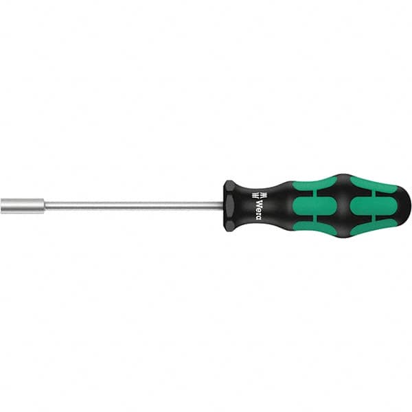 Wera - 3mm Solid Shaft Nutdriver - Cushion Grip Handle, 223mm OAL - Americas Industrial Supply