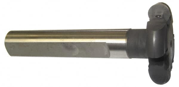 Cutting Tool Technologies - Shank Connection, 3/8" Cutting Width, 1/2" Depth of Cut, 2" Cutter Diam, Indexable Slotting Cutter - 1" Shank Diam, RT Toolholder, RDC-3(2.5) Insert - Americas Industrial Supply