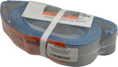 Lift-All - 10' Long x 2" Wide, 3,200 Lb Vertical Capacity, 1 Ply, Polyester Web Sling - 2,500 Lb Choker Capacity, Silver (Color) - Americas Industrial Supply