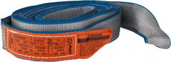 Lift-All - 20' Long x 2" Wide, 3,200 Lb Vertical Capacity, 1 Ply, Polyester Web Sling - 2,500 Lb Choker Capacity, Silver (Color) - Americas Industrial Supply