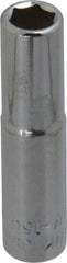 Blackhawk by Proto - 9/32", 1/4" Drive, Deep Hand Socket - 6 Points, 2" OAL, Chrome Finish - Americas Industrial Supply