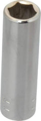 Blackhawk by Proto - 3/8", 1/4" Drive, Deep Hand Socket - 6 Points, 2" OAL, Chrome Finish - Americas Industrial Supply