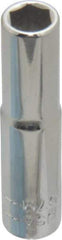 Blackhawk by Proto - 1/4" Drive, Deep Hand Socket - 6 Points, 1-15/16" OAL, Chrome Finish - Americas Industrial Supply