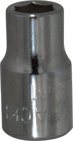 Blackhawk by Proto - 1/4" Drive, Standard Hand Socket - 6 Points, 7/8" OAL, Chrome Finish - Americas Industrial Supply