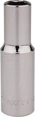 Blackhawk by Proto - 3/8" Drive, Deep Hand Socket - 6 Points, 2-7/64" OAL, Chrome Finish - Americas Industrial Supply