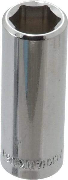 Blackhawk by Proto - 3/8" Drive, Deep Hand Socket - 6 Points, 1-13/16" OAL, Chrome Finish - Americas Industrial Supply