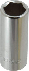 Blackhawk by Proto - 3/8" Drive, Deep Hand Socket - 6 Points, 1-13/16" OAL, Chrome Finish - Americas Industrial Supply