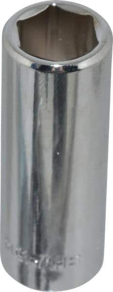 Blackhawk by Proto - 7/16", 3/8" Drive, Deep Hand Socket - 6 Points, 1-13/16" OAL, Chrome Finish - Americas Industrial Supply