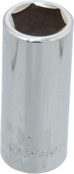 Blackhawk by Proto - 3/8" Drive, Deep Hand Socket - 6 Points, 2-7/64" OAL, Chrome Finish - Americas Industrial Supply