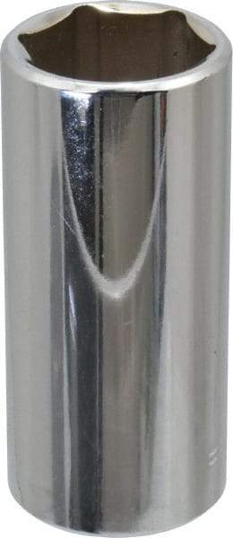 Blackhawk by Proto - 3/4", 3/8" Drive, Deep Hand Socket - 6 Points, 2-13/64" OAL, Chrome Finish - Americas Industrial Supply