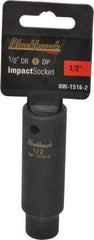 Blackhawk by Proto - 1/2" Drive 1/2" Deep Impact Socket - 6 Points, 3-5/16" OAL - Americas Industrial Supply