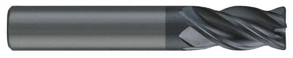 SGS - 9/16", 4 Flute, Single End, Solid Carbide, 0.03" Corner Radius End Mill - 6" OAL, Right Hand Flute, 1-1/8" LOC, Right Hand Cut, 2-1/2" Extended Reach - Americas Industrial Supply