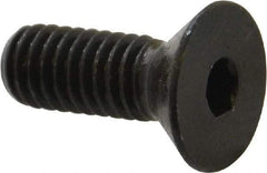 Made in USA - 5/16-18 UNC Hex Socket Drive, 82° Flat Screw - Alloy Steel, Black Oxide Finish, Fully Threaded, 7/8" OAL - Americas Industrial Supply