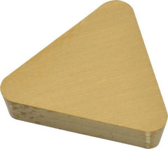 Kennametal - TPG324 Grade KC730 Carbide Turning Insert - TiN Finish, 60° Triangle, 3/8" Inscr Circle, 1/8" Thick, 1/16" Corner Radius - Americas Industrial Supply