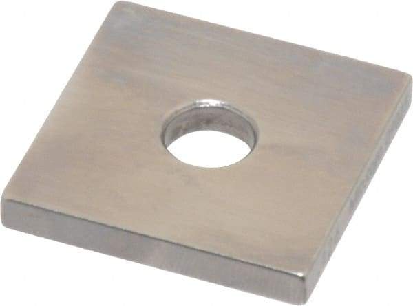 Mitutoyo - 0.126" Square Steel Gage Block - Accuracy Grade 0, Includes Certificate of Inspection - Americas Industrial Supply