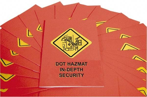 Marcom - DOT In-Depth HazMat Security Training Training Booklet - English, Regulatory Compliance Series - Americas Industrial Supply