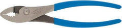 Channellock - 8" OAL, 1" Jaw Length, 1-11/64" Jaw Width, Slip Joint Pliers - Regular Nose Head, Standard Tool, Wire Cutting Shear - Americas Industrial Supply