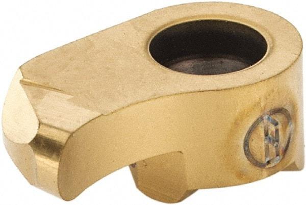 Iscar - 1115300R150GIQR Grade IC528, 3mm Cutting Width Carbide Grooving Insert - 6.3mm Max Depth of Cut, Right Hand, 1.5mm Corner Radius, TiCN/TiN Finish - Americas Industrial Supply