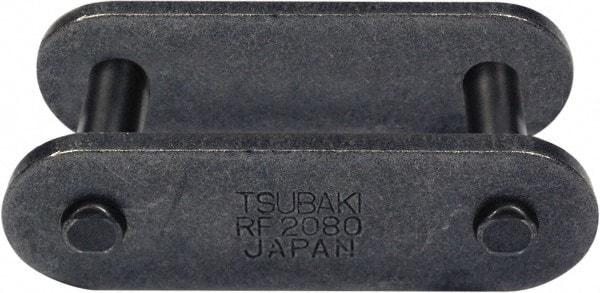 U.S. Tsubaki - 1-1/4" Pitch, ANSI C2050, Spring Type Roller Chain Connecting Link - For Use with Double Pitch Roller Chain - Americas Industrial Supply