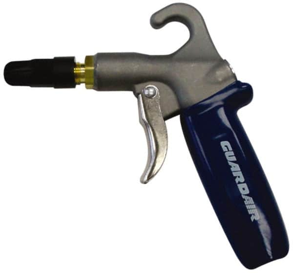 Guardair - 120 Max psi Plastic Tip Safety Air Gun - 1/4 NPT Inlet, Zinc - Americas Industrial Supply