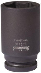 Blackhawk by Proto - 3/4" Drive 1-5/8" Deep Impact Socket - 6 Points, 3-3/8" OAL - Americas Industrial Supply