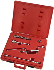 Proto - 15 Piece 3/8" Drive Full Polish Finish Socket Set - 12 Points, 1/4" to 3/4" Range, Inch Measurement Standard - Americas Industrial Supply