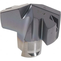Iscar - Series ICM, 0.98" Diam Grade IC908 140° Replaceable Drill Tip - Carbide, TiAlN Finish, 24 Seat Size, Through Coolant - Americas Industrial Supply