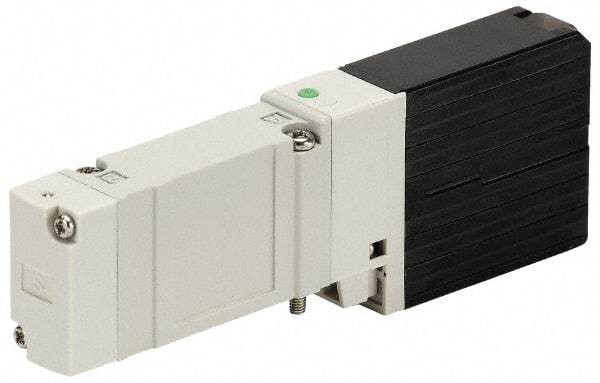 ARO/Ingersoll-Rand - 3/8", TP Series Plug-In Stacking Solenoid Valve - 24 VDC, 0.53 CV Rate, 3" High x 5-1/2" Long - Americas Industrial Supply