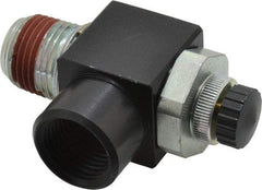 ARO/Ingersoll-Rand - 1/2" Male NPT x 1/2" Female NPT Right Angle Flow Control Valve - 0 to 150 psi & Brass Material - Americas Industrial Supply