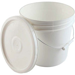 Dynalon Labware - 1 6-Piece 2 Gal 9.291" High, High-Density Polyethylene Round White Single Pail - Americas Industrial Supply