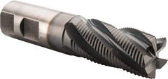 Hertel - 1" Diam, Fine Pitch, 2" LOC, 5 Flute Cobalt Roughing Square End Mill - TiCN Finish, 4-1/2" OAL, 1" Shank Diam, Single End, Centercutting, 30° Helix - Americas Industrial Supply