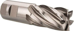 Hertel - 1-1/4", 2" LOC, 1-1/4" Shank Diam, 4-1/2" OAL, 6 Flute, Cobalt Square End Mill - Single End, Uncoated, Spiral Flute, 30° Helix, Centercutting, Right Hand Cut, Right Hand Flute - Americas Industrial Supply