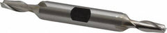 Hertel - 7/32", 1/2" LOC, 3/8" Shank Diam, 3-1/8" OAL, 2 Flute, Cobalt Square End Mill - Double End, Uncoated, Spiral Flute, 30° Helix, Centercutting, Right Hand Cut, Right Hand Flute - Americas Industrial Supply