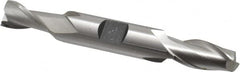 Hertel - 7/16", 13/16" LOC, 1/2" Shank Diam, 3-3/4" OAL, 2 Flute, Cobalt Square End Mill - Double End, Uncoated, Spiral Flute, 30° Helix, Centercutting, Right Hand Cut, Right Hand Flute - Americas Industrial Supply