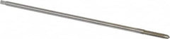 Hertel - 8-32 UNC, 4 Flute Plug Hand Pulley Tap - High Speed Steel, Bright Finish, H3 Thread Limit, 6" OAL, 0.168" Shank Diam - Americas Industrial Supply