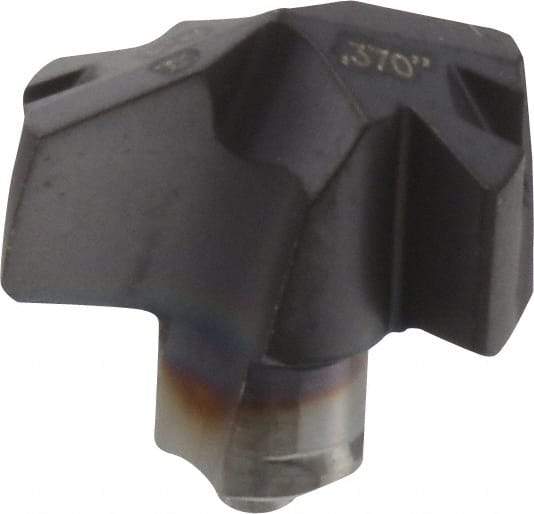 Iscar - Series ICP, 0.37" Diam Grade IC908 140° Replaceable Drill Tip - Carbide, TiAlN Finish, 9 Seat Size, Through Coolant - Americas Industrial Supply