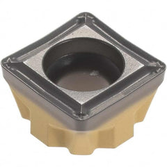 Iscar - SCMT100508 SM Grade IC8250 Carbide Turning Insert - TiCN/Al2O3/TiN Finish, 90° Square, 3/8" Inscr Circle, 5mm Thick, 1/32" Corner Radius - Americas Industrial Supply