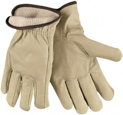 MCR Safety - Size 2XL Work Gloves - Uncoated, Slip-On Cuff, Beige, Paired - Americas Industrial Supply