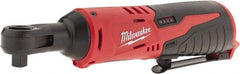 Milwaukee Tool - 3/8" Drive 12 Volt Inline Cordless Impact Wrench & Ratchet - 250 RPM, 35 Ft/Lb Torque, Lithium-Ion Batteries Not Included - Americas Industrial Supply