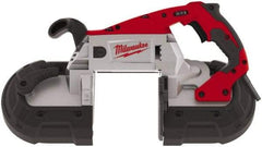 Milwaukee Tool - 120 Volt, Electric Handheld Bandsaw - 5 Inch (Round) and 5 x 5 Inch (Rectangular) Depth of Cut, 300 and 380 SFPM, 11 Amp - Americas Industrial Supply